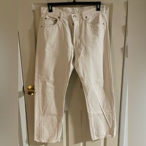 Vintage Levi’s 501 USA Made In The 80s Men’s 36 fit 34x29.5 White Straight leg